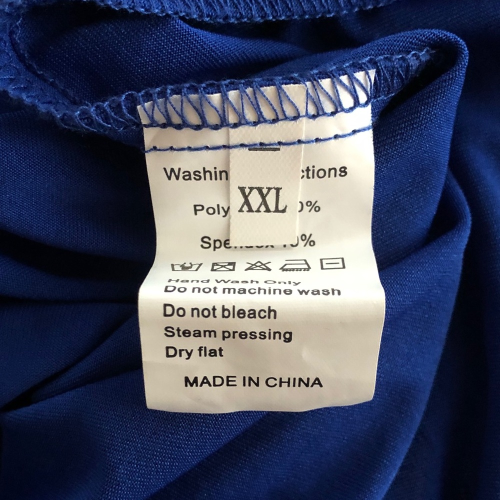 Royal Blue Sexy $ Sophisticated Zipper Front Dress - Picture 6 of 6
